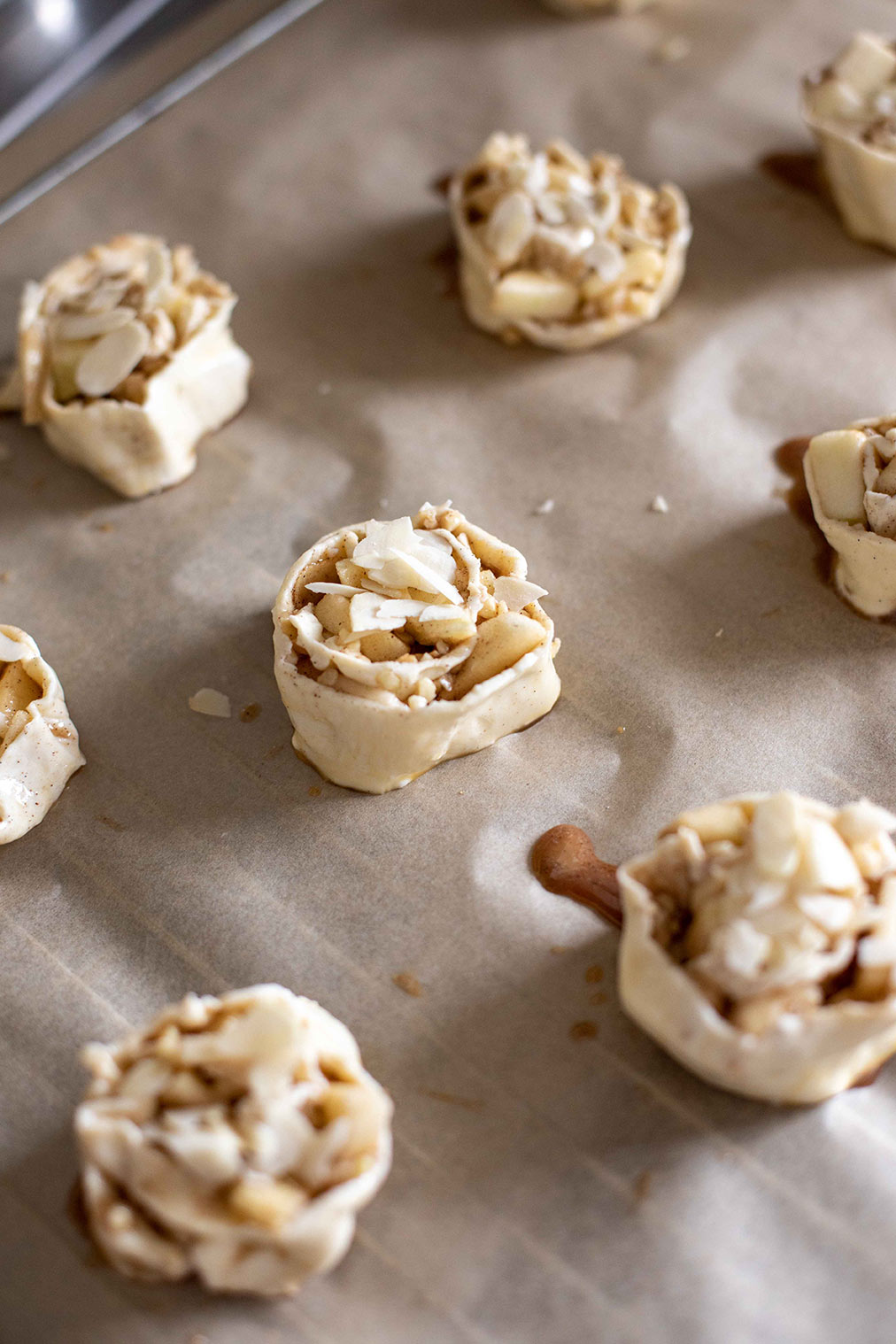 Apfel-Zimt-Schnecken-rollen